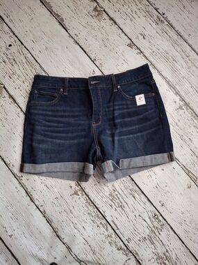 Time and Tru Dark Blue Rolled Cuff Denim Shorts Bundle Of 2